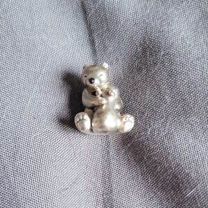 Charming Silver Bear Pendant